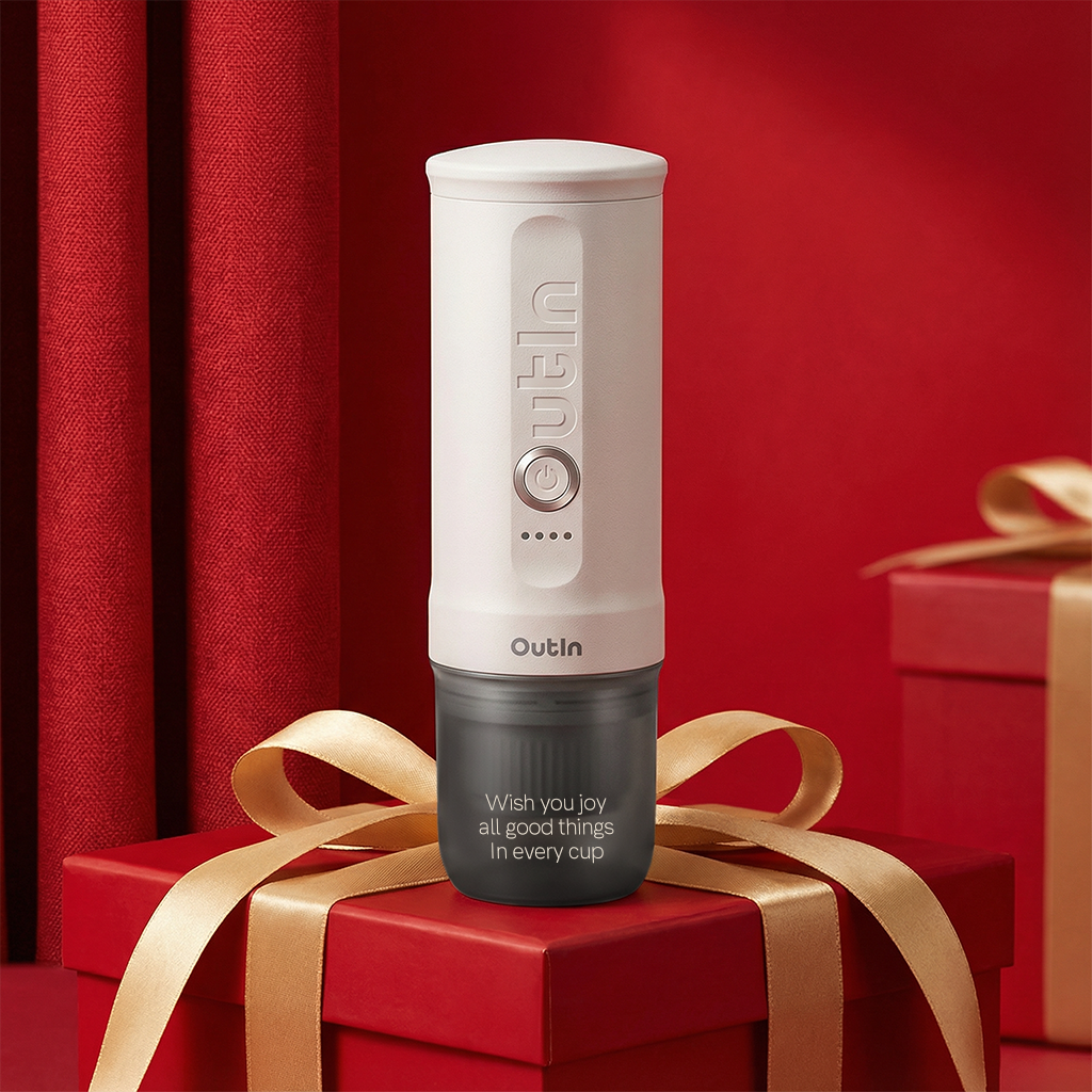 Customized Nano Portable Espresso Machine (Pearl White)